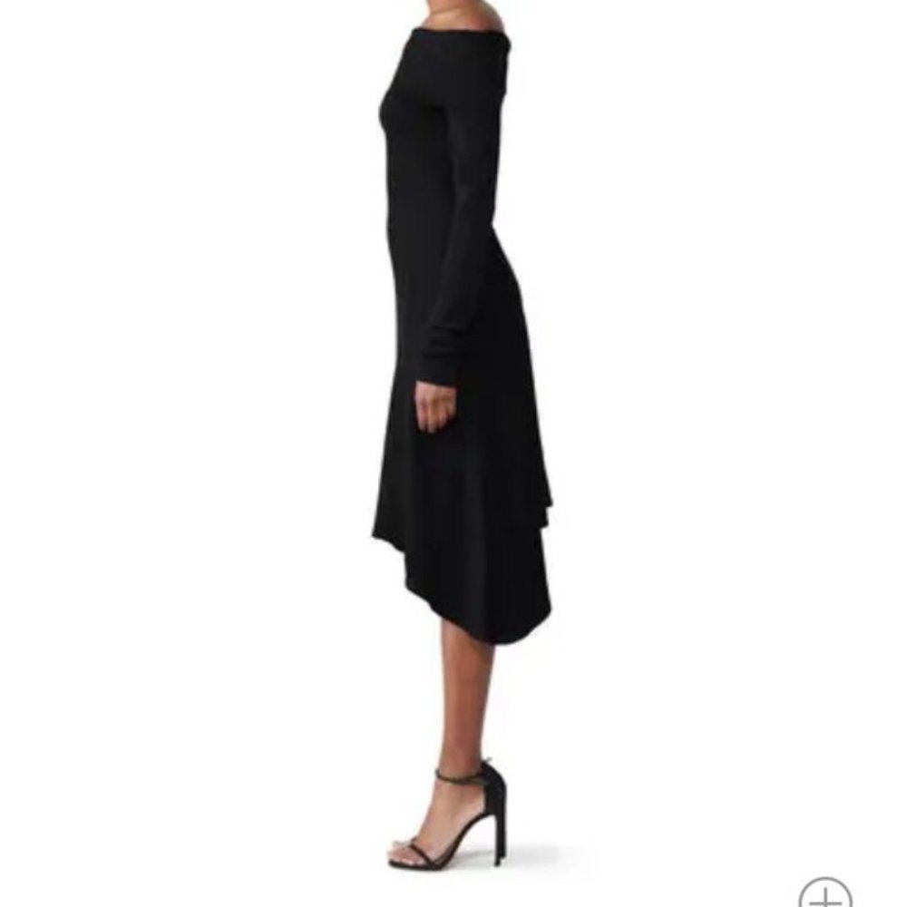 Derek Lam Off-the-Shoulder Handkerchief Dress - Picture 3 of 11